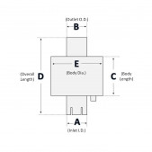 Donaldson Spark Arrestor Schematic Diagram & Dimensions