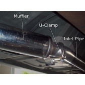 U-Clamp / U-Clip for 1-3/8" / 1.375" Pipe (Clamp Width:38mm)