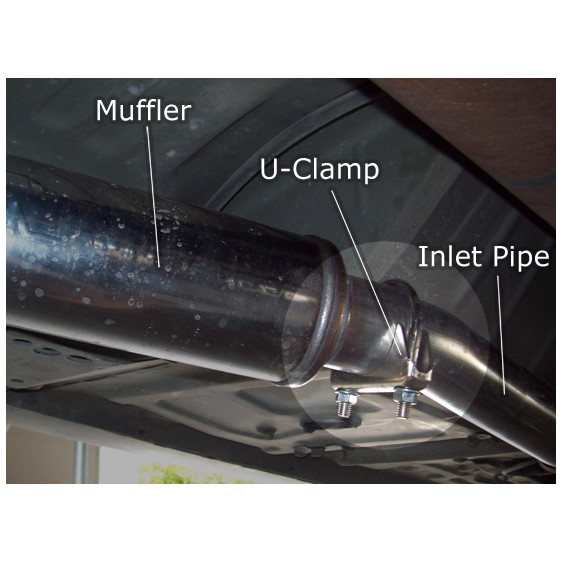 U-Clamp / U-Clip for 1-3/8" / 1.375" Pipe (Clamp Width:38mm)