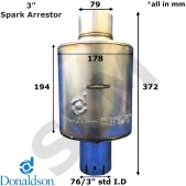 Donaldson Spark Arrestor 3" / 76mm M070068