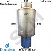 Donaldson Spark Arrestor 6" / 152mm M100016