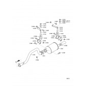 Mitsubishi Canter FEB21/FEA01 Muffler ME558120 Schematic Diagram