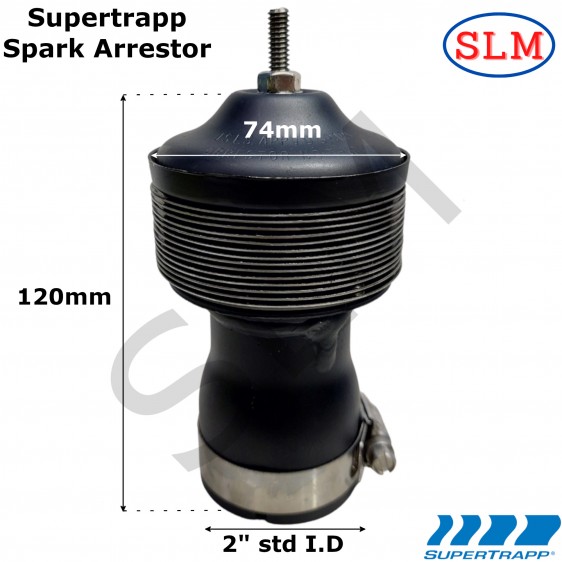 Supertrapp (Compact) Spark Arrestor Inlet 2" / 51mm Internal Diameter